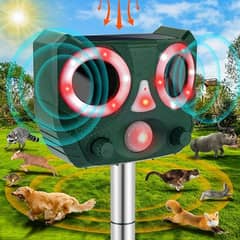 Ultrasonic Animal Repeller Solar Animal Repellent for Garden