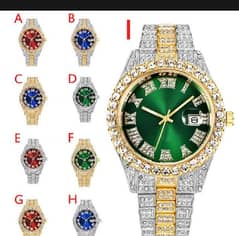 diamond watch men wrist