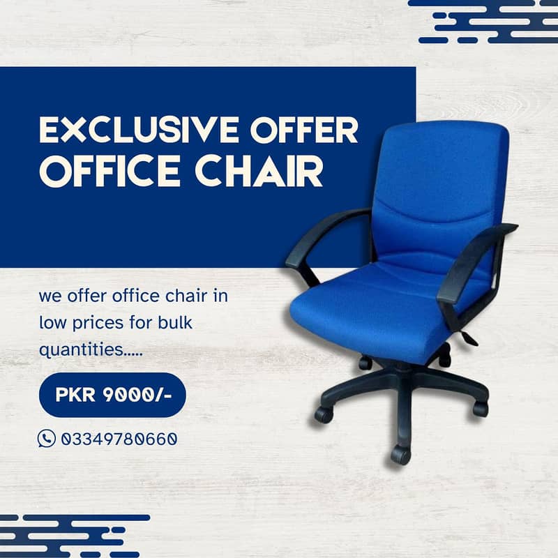 Chair / Executive chair / Office Chair / Chairs for sale in karachi 0