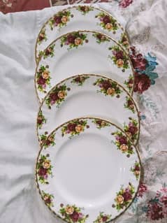 Original Royal Albert Old County Roses Dinner Set