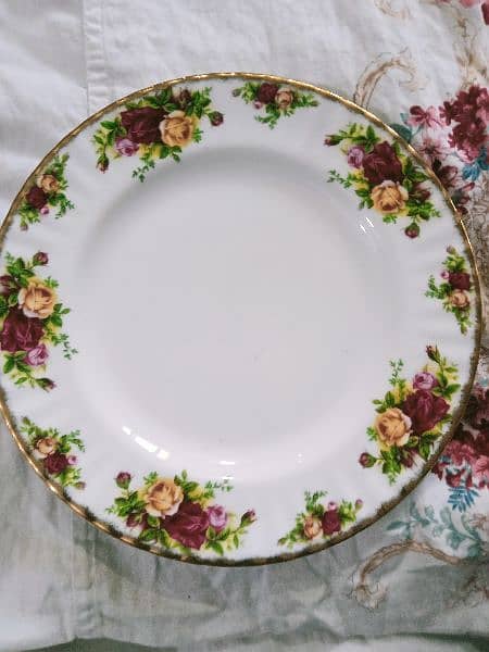 Original Royal Albert Old County Roses Dinner Set 1