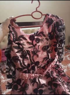 fancy maxi gown with can can