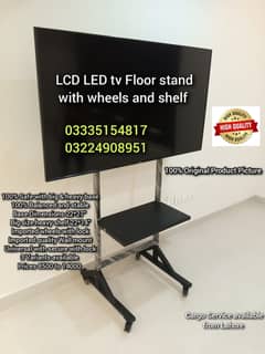 LCD LED tv Floor stand with wheel For office home school IT Event expo