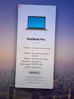 MacBook Pro 2019 15 Inches 16GB 512GB