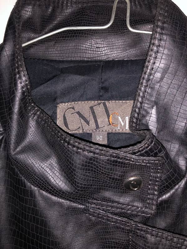 Black Faux Leather Jacket (original) 1