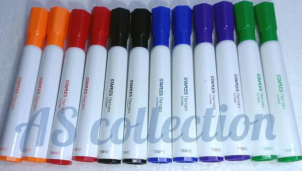 12Pack) 6 Color) STAPLES Dry Erase Markers, Dry-erase markers 7