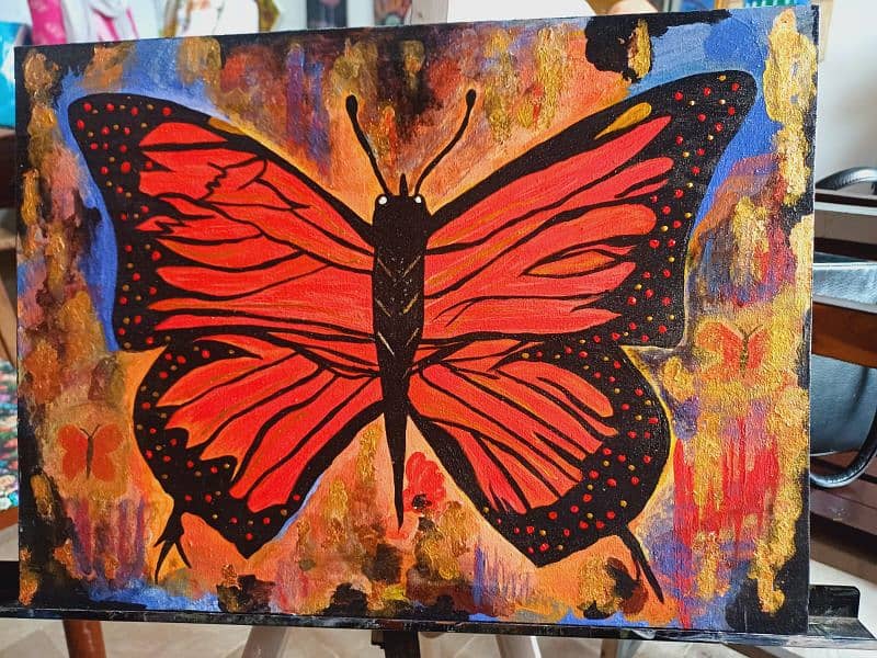 beautiful butterfly painting 1