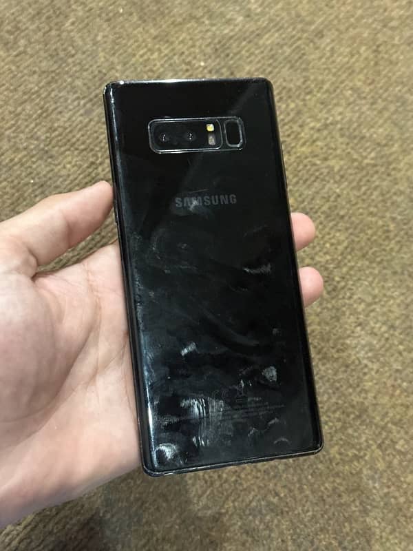 samsung note 8 plus all ok only screen crack exchange possible 1