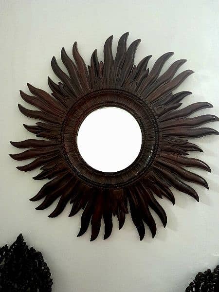 Chinoti Wooden Wall Mirror 4