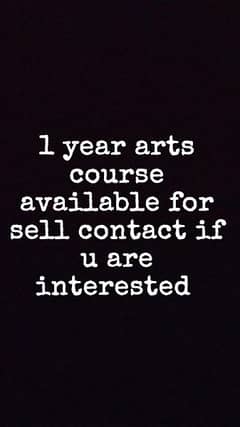 1 year arts full course