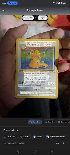 ORIGINAL 1ST EDITION CARD