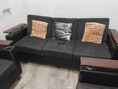 Balck & Grey Linning Sofa Set