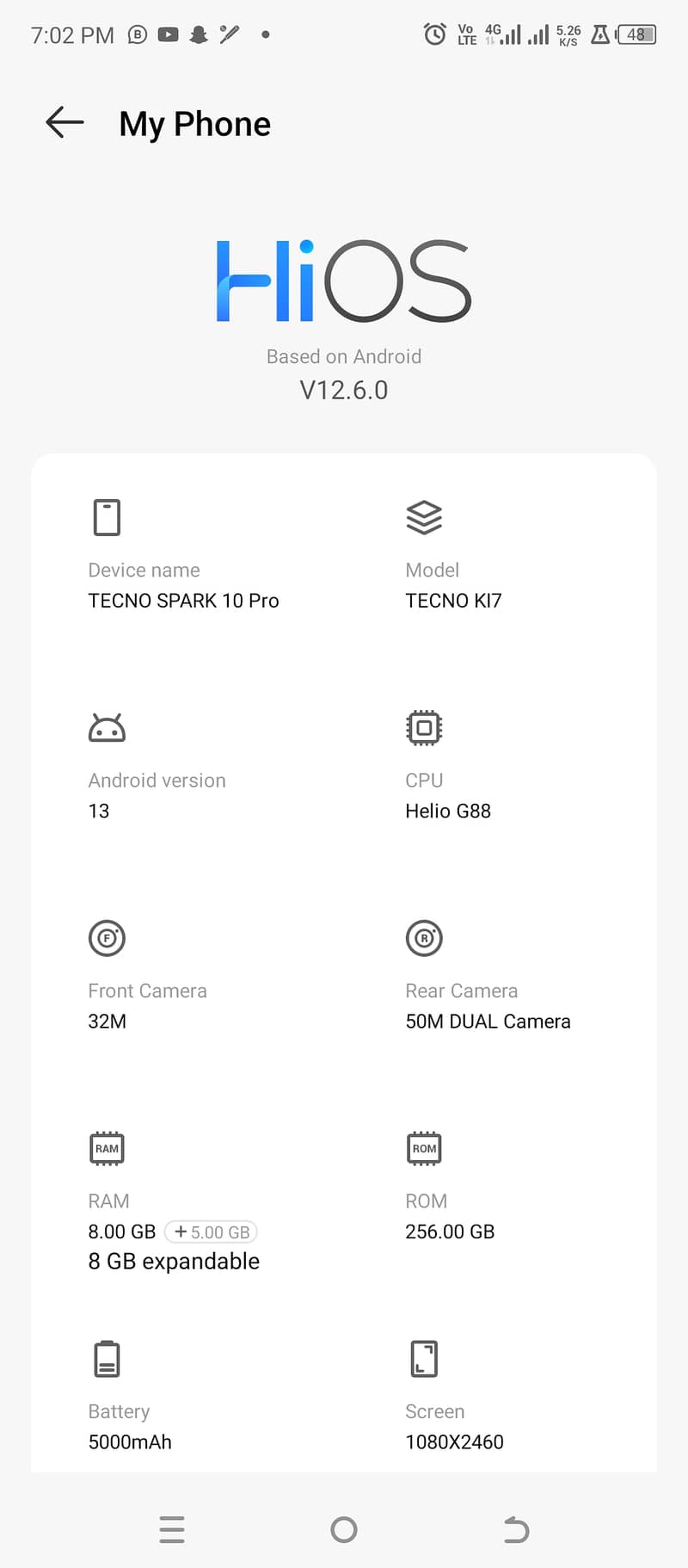 Techno spark 10 Pro 10