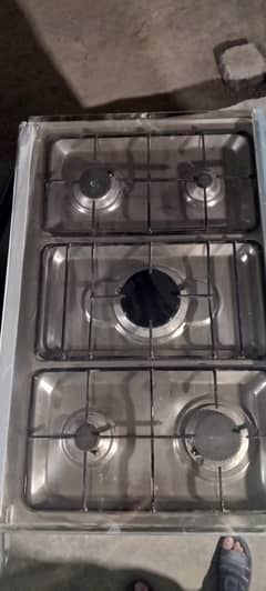 Oven with 5 burner Stove Made In itly