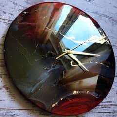 Resin wall clock