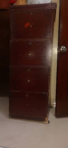 wooden file cabinet