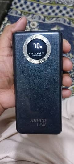 superlink fast powerbank 20000mah only rupees 3000  black shine colour