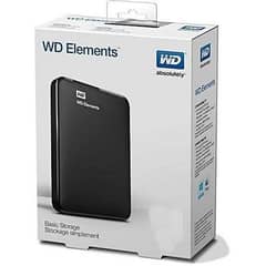 1TB WD Western Digital Portable External Hard Drive