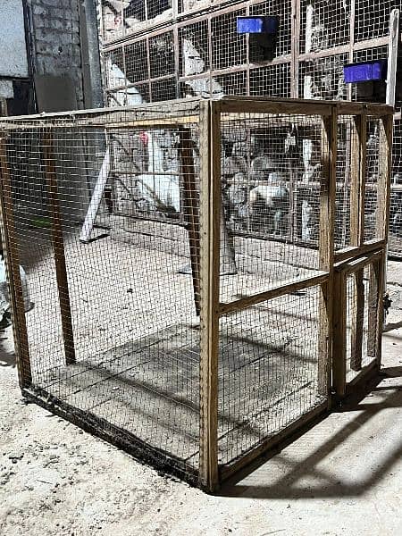 2 wooden hen cages for sale 0