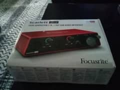 Scarlett Focusrite 2i2 3rd generation sound card like new