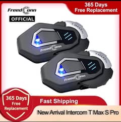 T Max S pro Freedconn Helmet Intercom 6 Riders Bluetooth