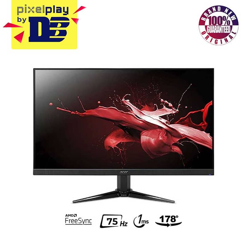 24" Inch 75Hz Borderless IPS New Monitor With Box,Full HD LED,Speaker 8