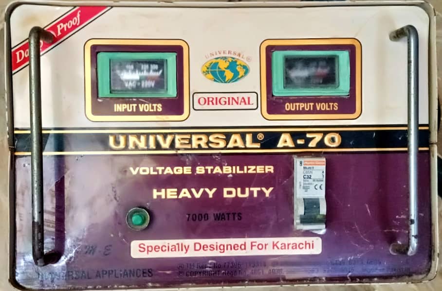 UNIVERSAL STABLIZER 7000 Watt (Call or WhatsApp 03302737920) 0