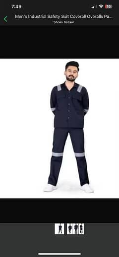 Men Safety workers uniforms for labours factory and machine works