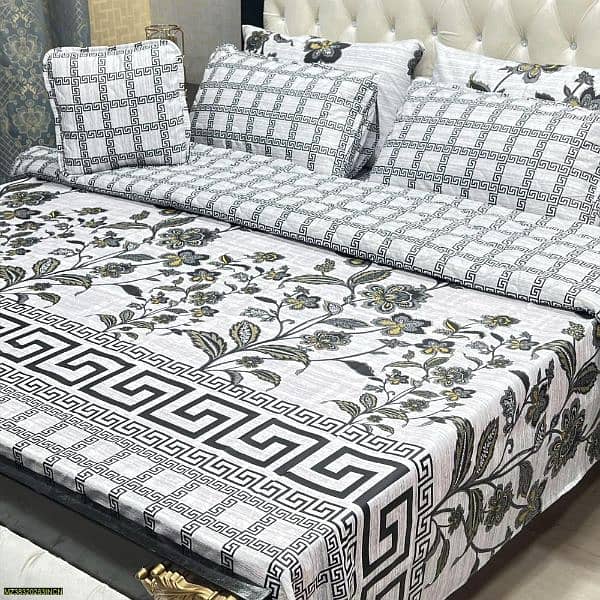 7Pcs Mix cotton printed comforter set 0