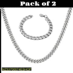 Men's Chain & Bracelet Set