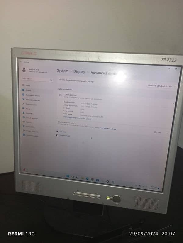 Compaq 17 Led Monitor for Pc | 75hz Display 1