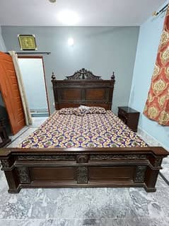 Pure Wooden Bed Set for Sale