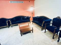 7 seater sofa set plus 2 comfortable chairs