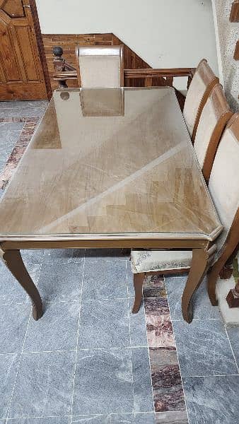 Dining table with 6 chairs for sale 2