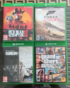 Original Xbox CDs RDR2 FH2 GTA5