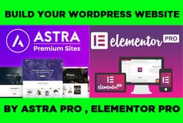 Astra Pro + Elementor Pro Plugin For Your Website Graphic web digital