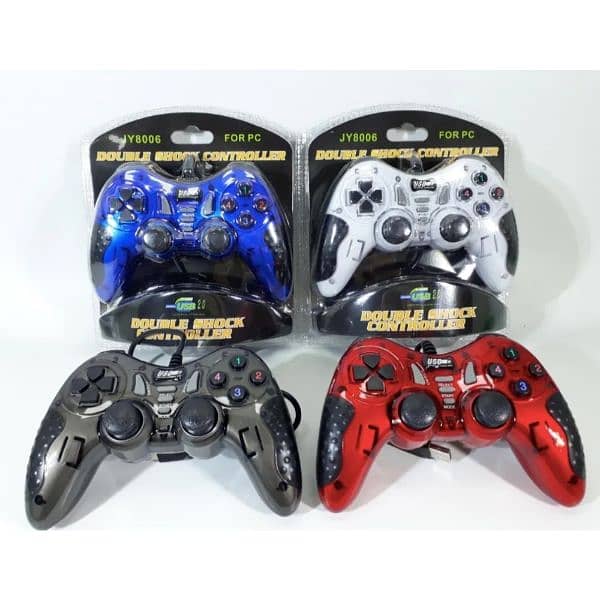 JY8006 Gaming Controller USB Joysticks Gamepad  Shock For PC Laptop 1