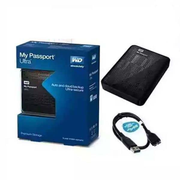 WD Digital Black My Passport Ultra Portable External Hard Drive 8