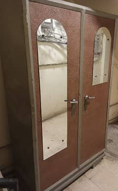 2 door iron wardrobe