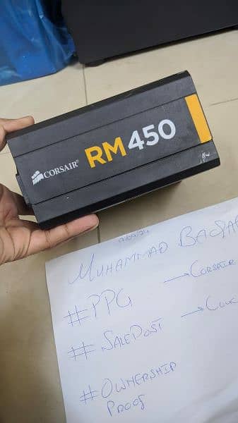 Corsair RM 450 80+ Gold power Supply 0