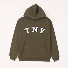 TNY Unisex Oversized Hoodie - Olive Green