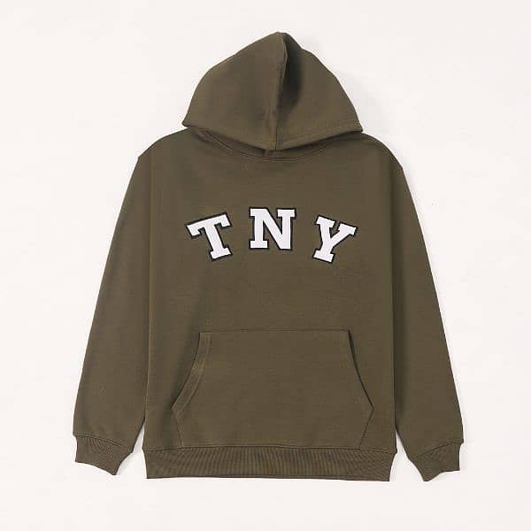 TNY Unisex Oversized Hoodie - Olive Green 0