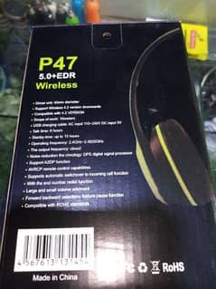 P47 WIRELESS HEAD PHONE