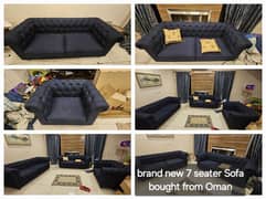 7 seater Sofa + 6 dinning Chair + Baby Cot