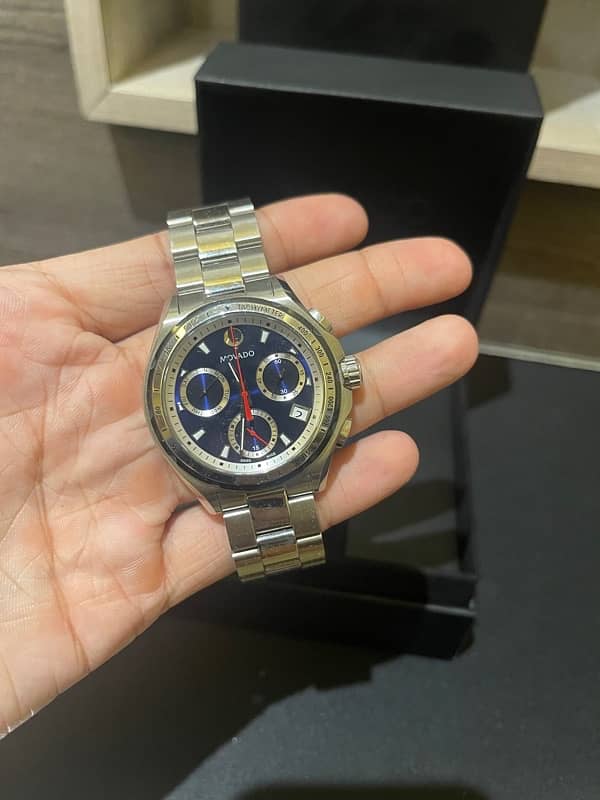 Movado Series 800 Chronograph Blue Dial 40mm 3