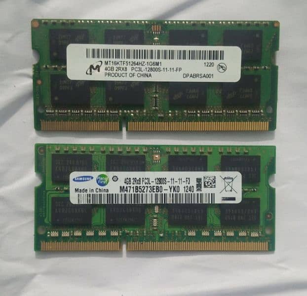 4 gb Ram ddr 3, PC3L 12800S 0