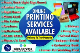 printing service/sticker/diary/cap/shirt/bottle/cup/pen/flyer/brochure