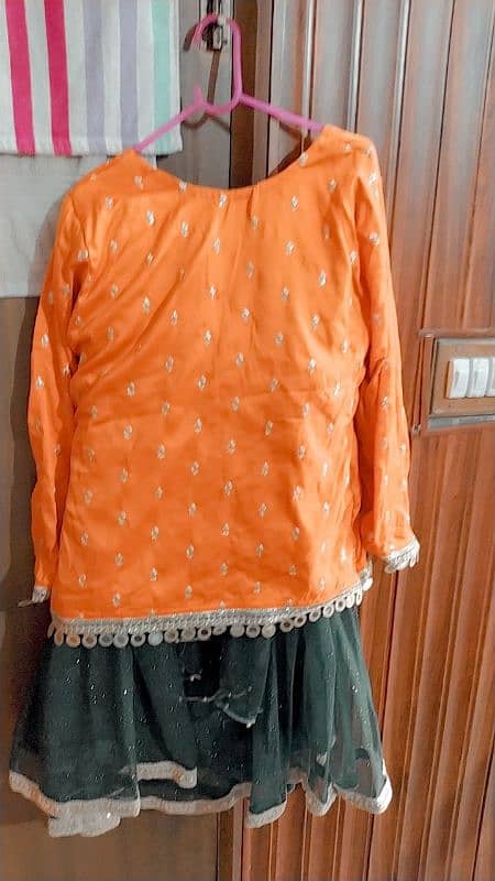 silk embroidered kurti net glitter work lehenga glitter work dupatta 0