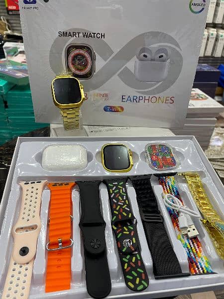 K200 Ultra 7 in 1 Watch Free Airpods 3