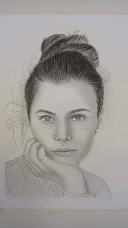 pencil sketch\face sketch\pencil drawing 7